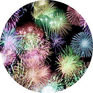 FX №78757  fireworks circle frame