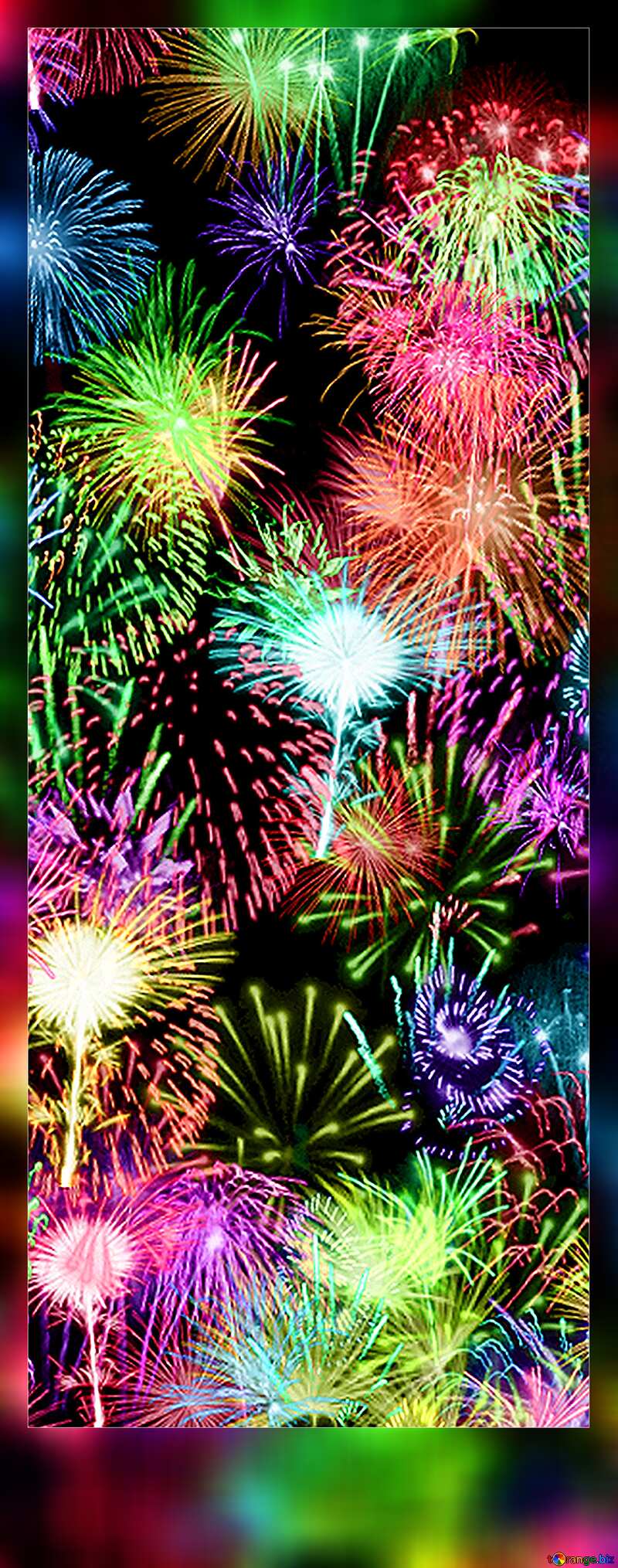 Background fireworks in frame    №39942