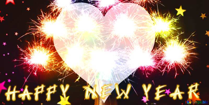 happy  New years love background №25589