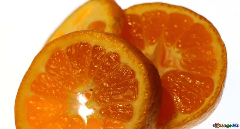 Sliced ​​tangerine №18338