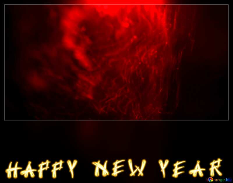 Fiery red happy new year red card blank background №25851