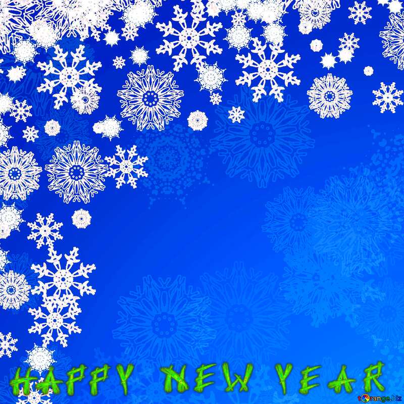 Blue Christmas background HAPPY NEW YEAR text №40658