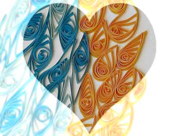 FX №85784 Quilling  heart