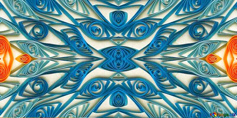 Quilling  background pattern №35488