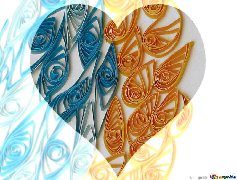 Quilling  heart №35488