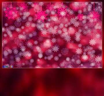 FX №88623  Red snowflakes card  background