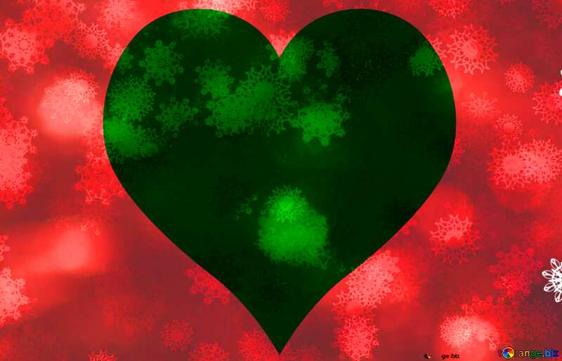 Red Christmas background love №40707