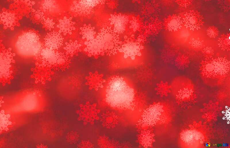red snowflake background infographic presentation template №40707