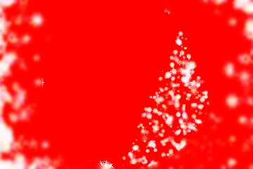 FX №91906 red with white sparkles Christmas tree Background