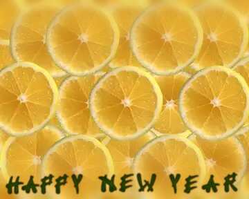 FX №91763 Background lemon happy new year