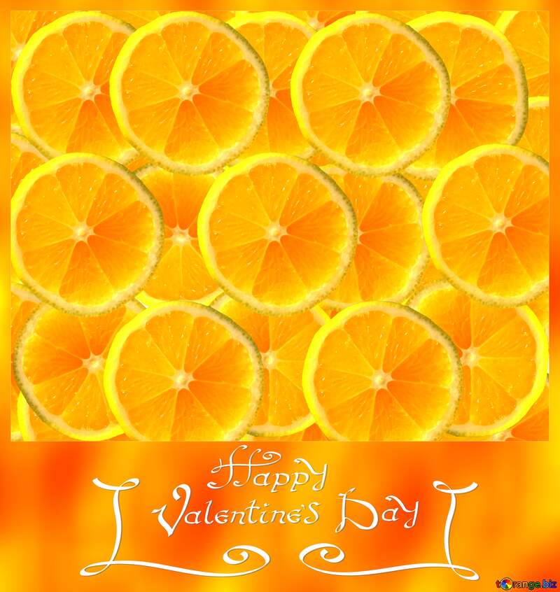 Background lemon frame happy valentines day №40848