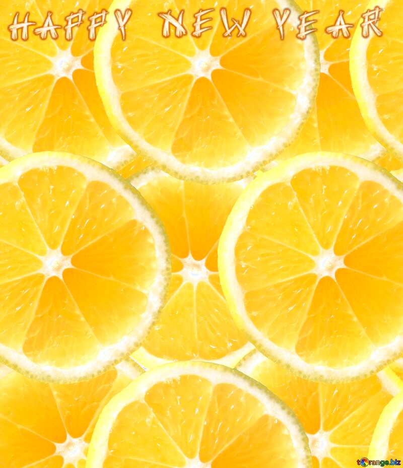Background lemon happy new year №40848