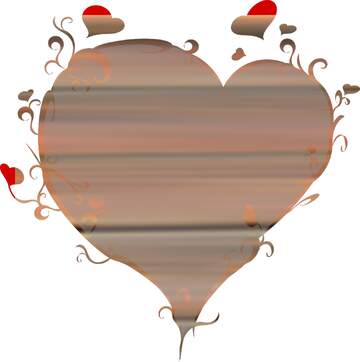 FX №92370 Texture beautiful wooden  heart image