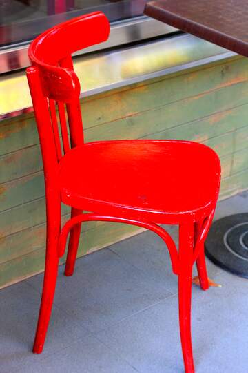 FX №99783 Red chair macro blurring